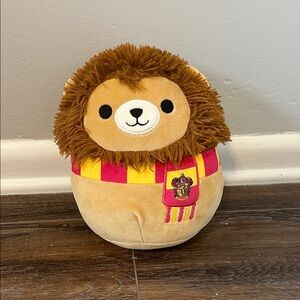 Lion Plush Toy with Gryffindor Scarf